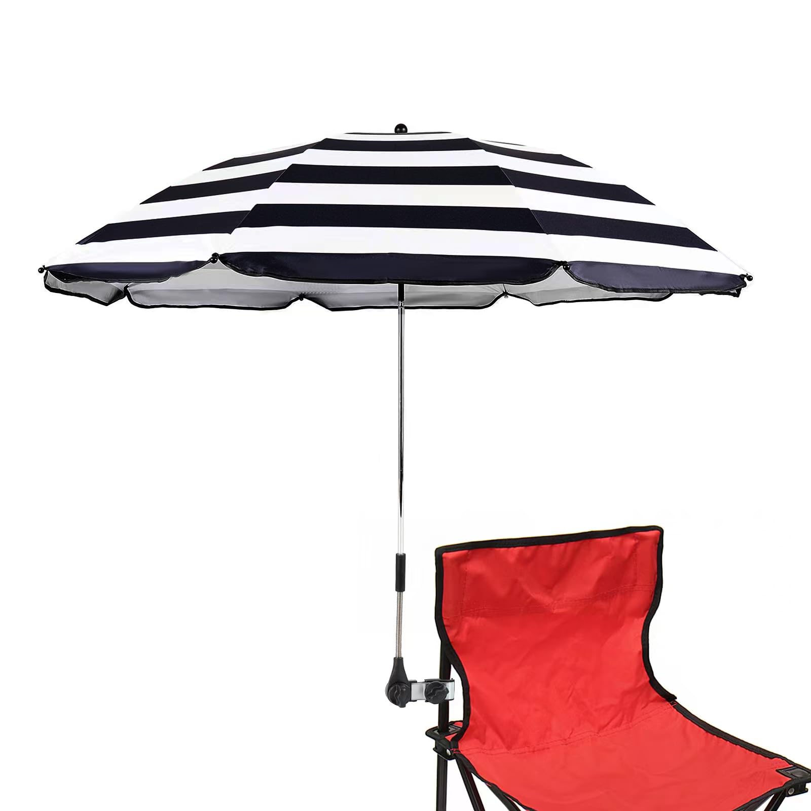 STARRY CITY Sombrilla solar para silla con abrazadera ajustable, con fijación de clip para Paraguas para sillas de patio,sillas de playa,sillas de ruedas y carritos de golf