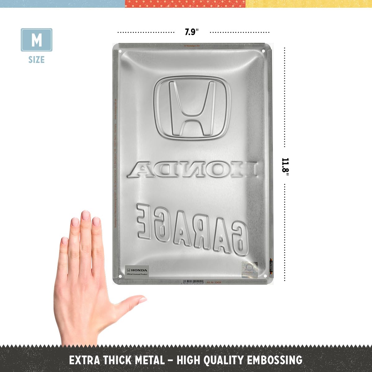 Amazon.com: Nostalgic-Art Retro tin sign, 20 x 30 cm, Honda