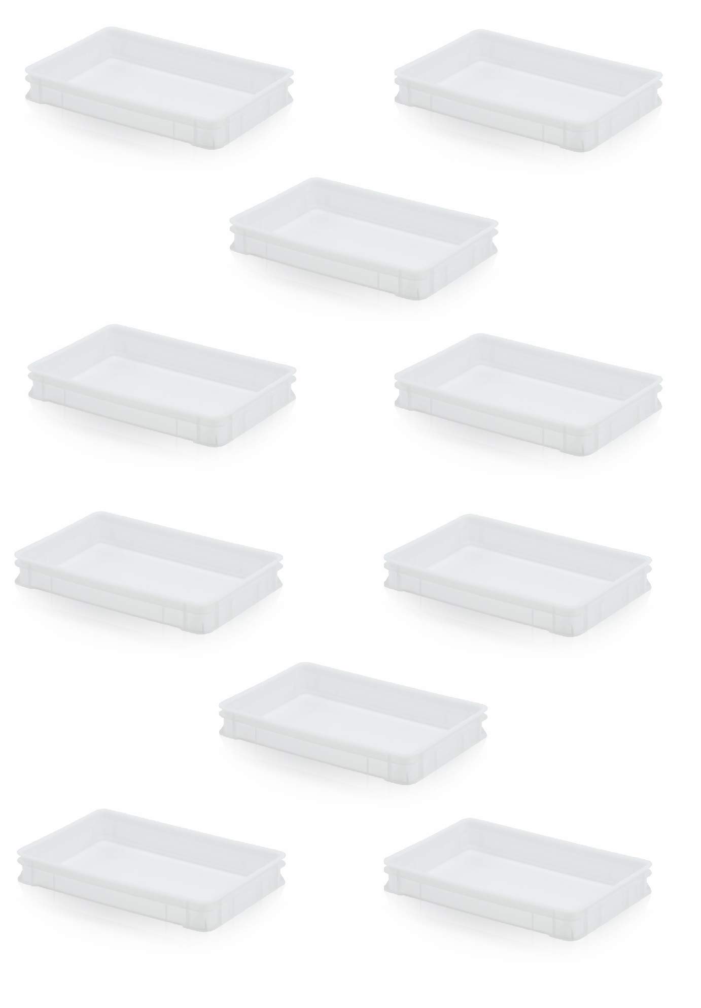 Lot de 10 boîtes à pizza 60 x 40 x 9,5 cm