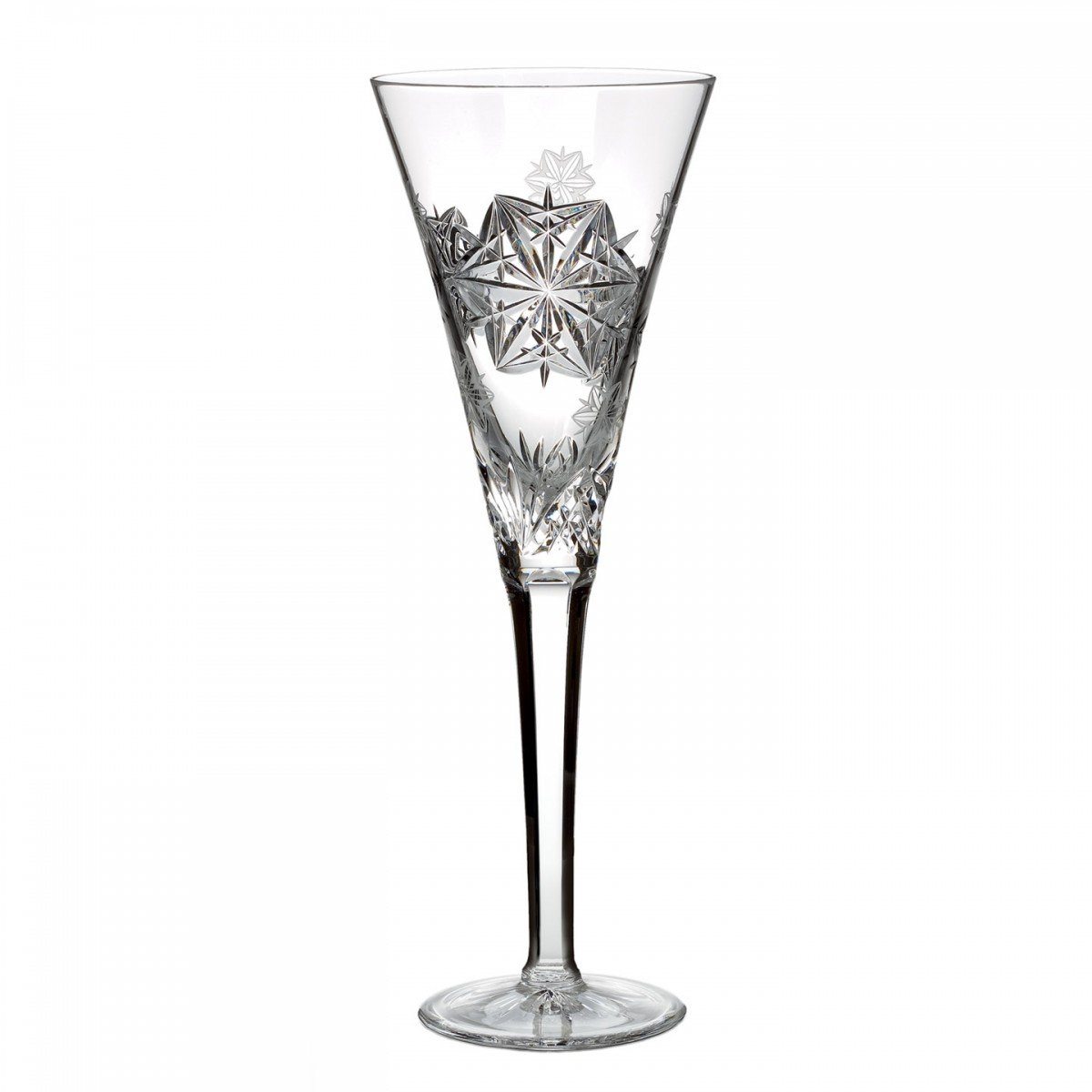 Waterford Snowflake Wishes Peace 10-in Champagne Crystal Flute Glass