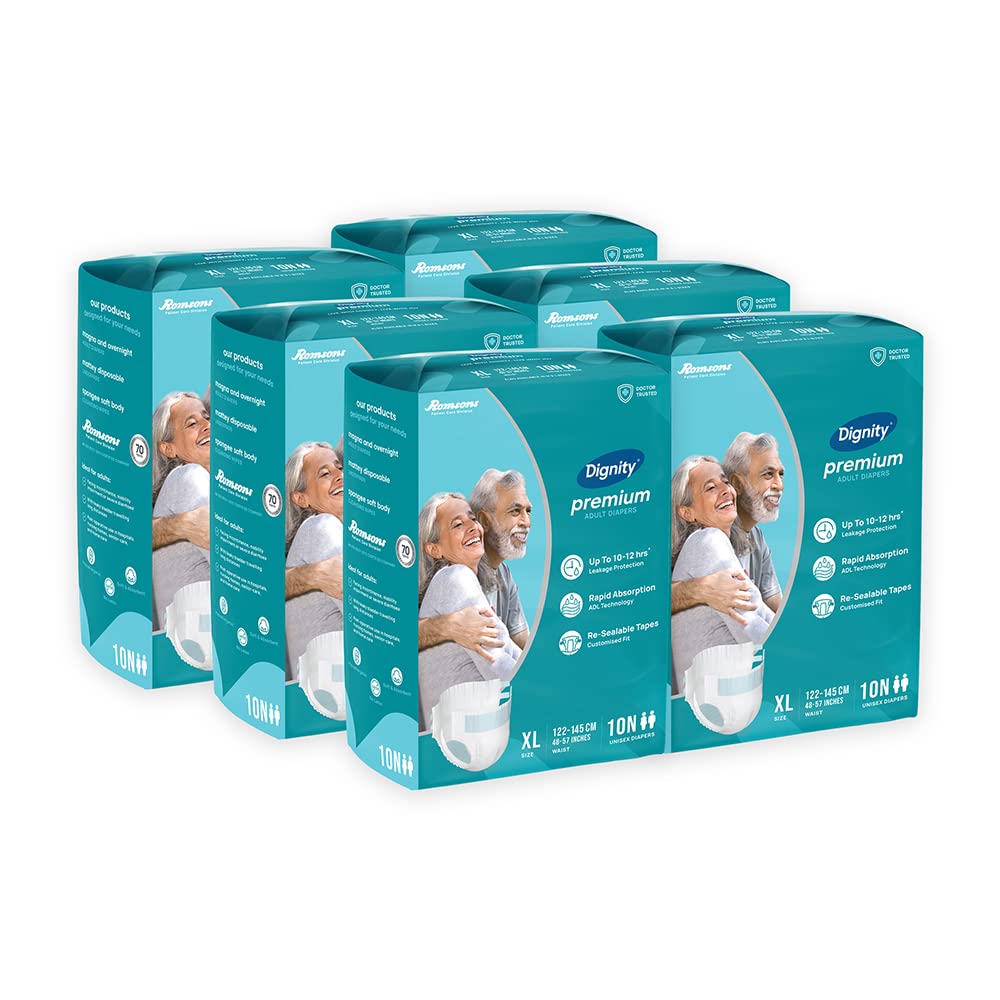 See full amazon price history chart for Dignity Premium Adult Diapers Tape Style - 60 Count (Extra Large) with Extra Absorbent Core, Wetness Indicator, Waist Size 48" - 57", 10 Pcs/Pack (Pack of 6) Dignity Premium Adult Diapers Tape Style - 60 Count (Extra Large) with Extra Absorbent Core, Wetness Indicator, Waist Size 48" - 57", 10 Pcs/Pack (Pack of 6) (B07H4N1DXP) Amazon Price History, Amazon Price Tracker
