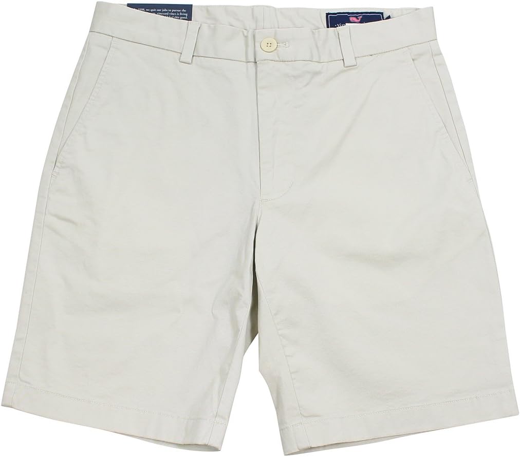 Vineyard Vines Men's 9" Stretch Breaker Chino Shorts (Stone, 32)