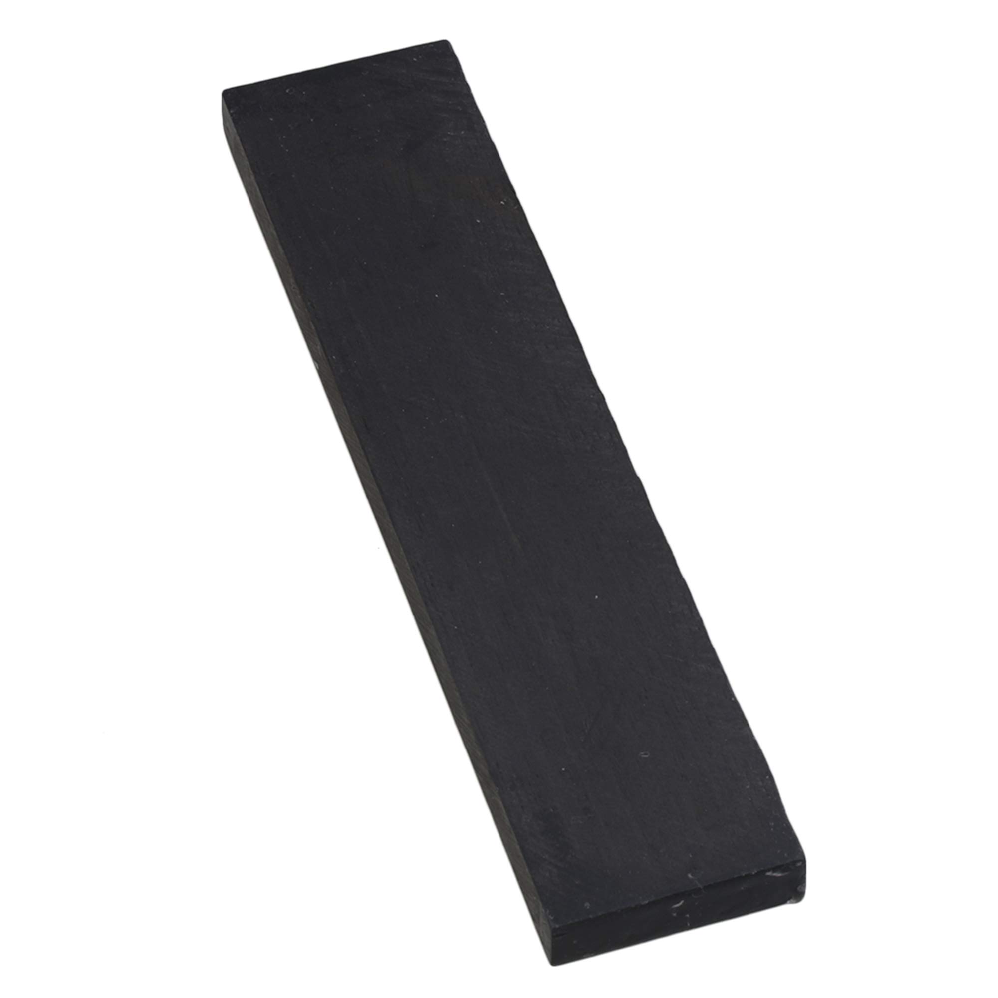 Walmine 200x45x12.5mm Black Ebony Lumber Ebony Material Wood DIY Accessories for Musical Instruments