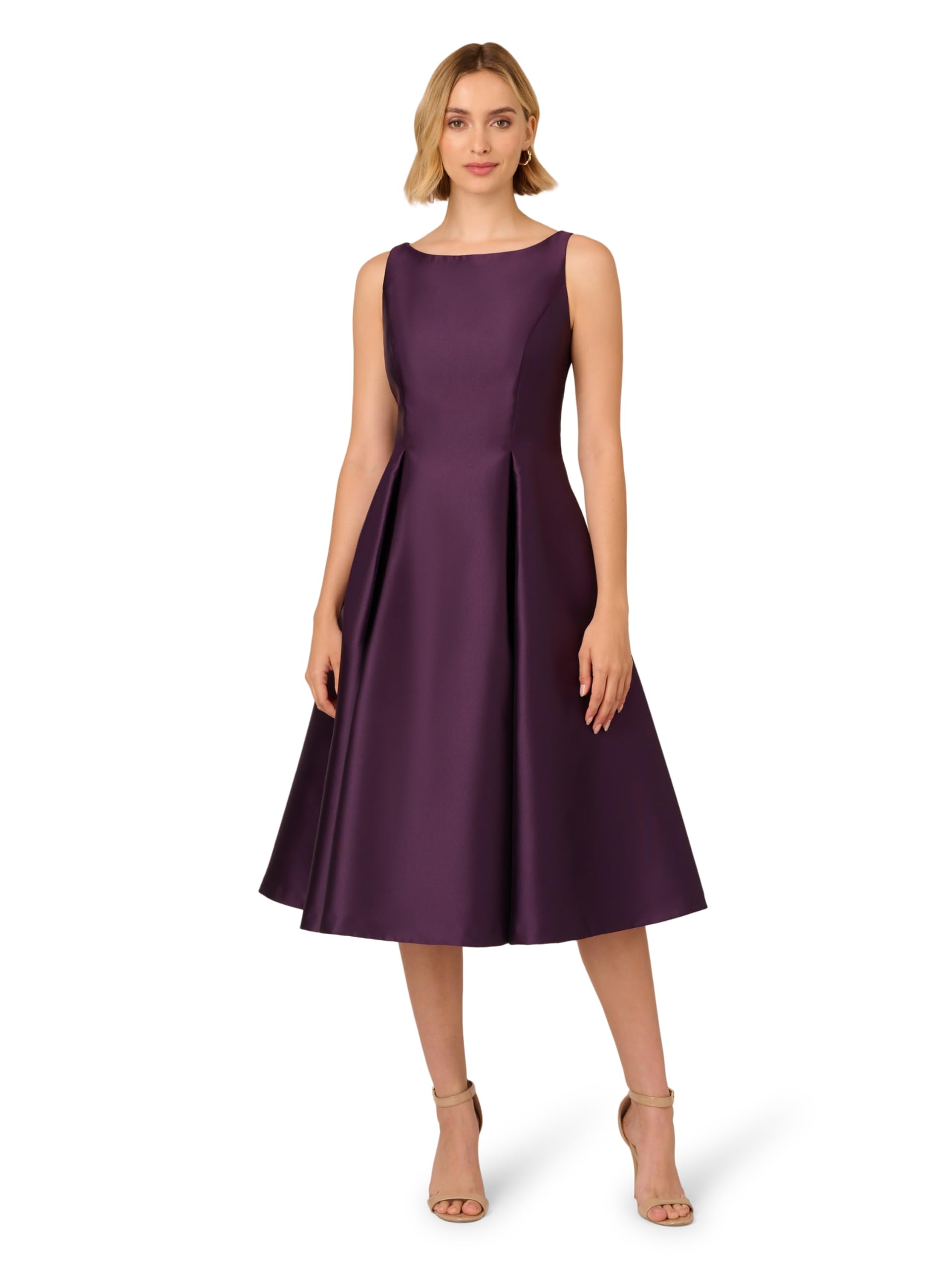 Adrianna Papell Sleeveless Tea Length Dress