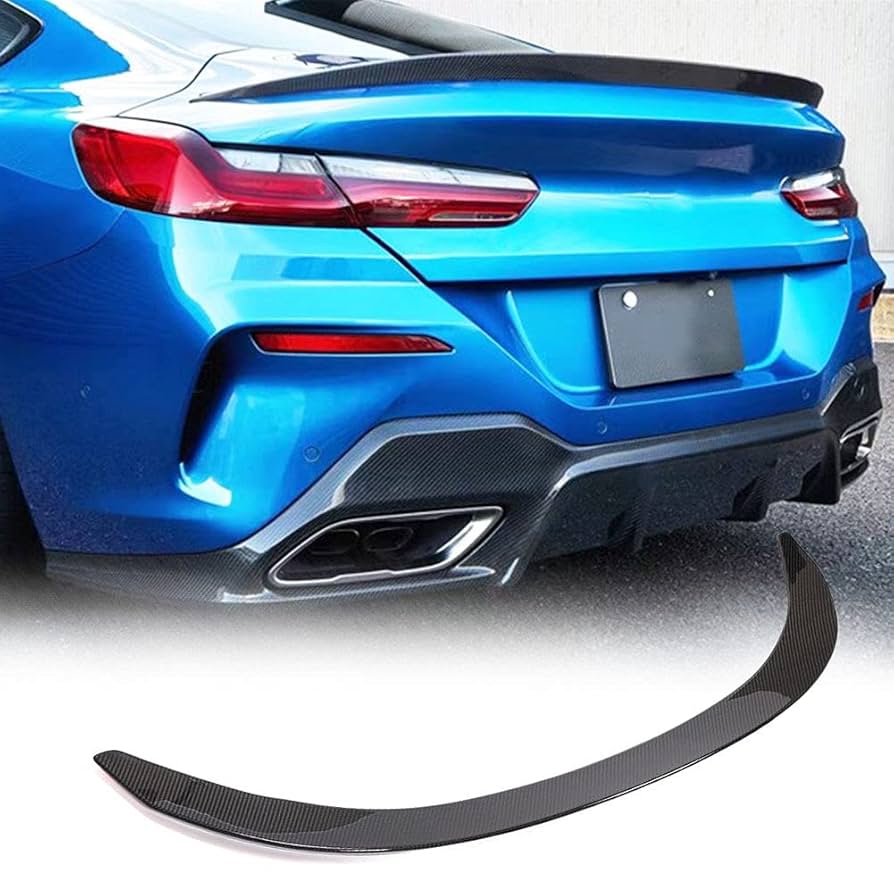 Amazon.com: KGNHUI Dry Carbon Fiber Rear Spoiler Fits for