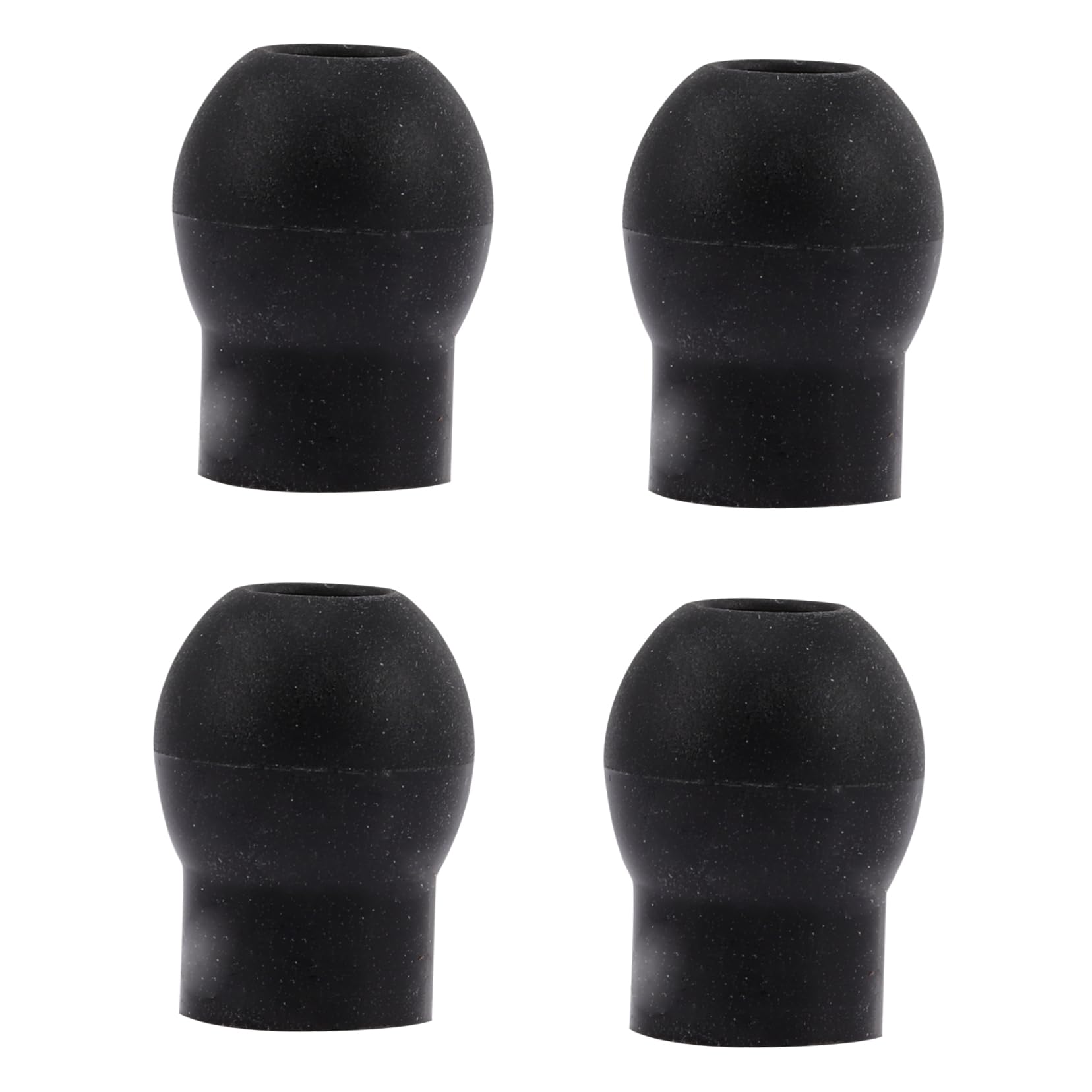 OUNONA 4pcs Replacement Earplugs for Stethoscopes Soft Eartips Comfortable Fit Design for Daily Use Black Earbud Accessories Set