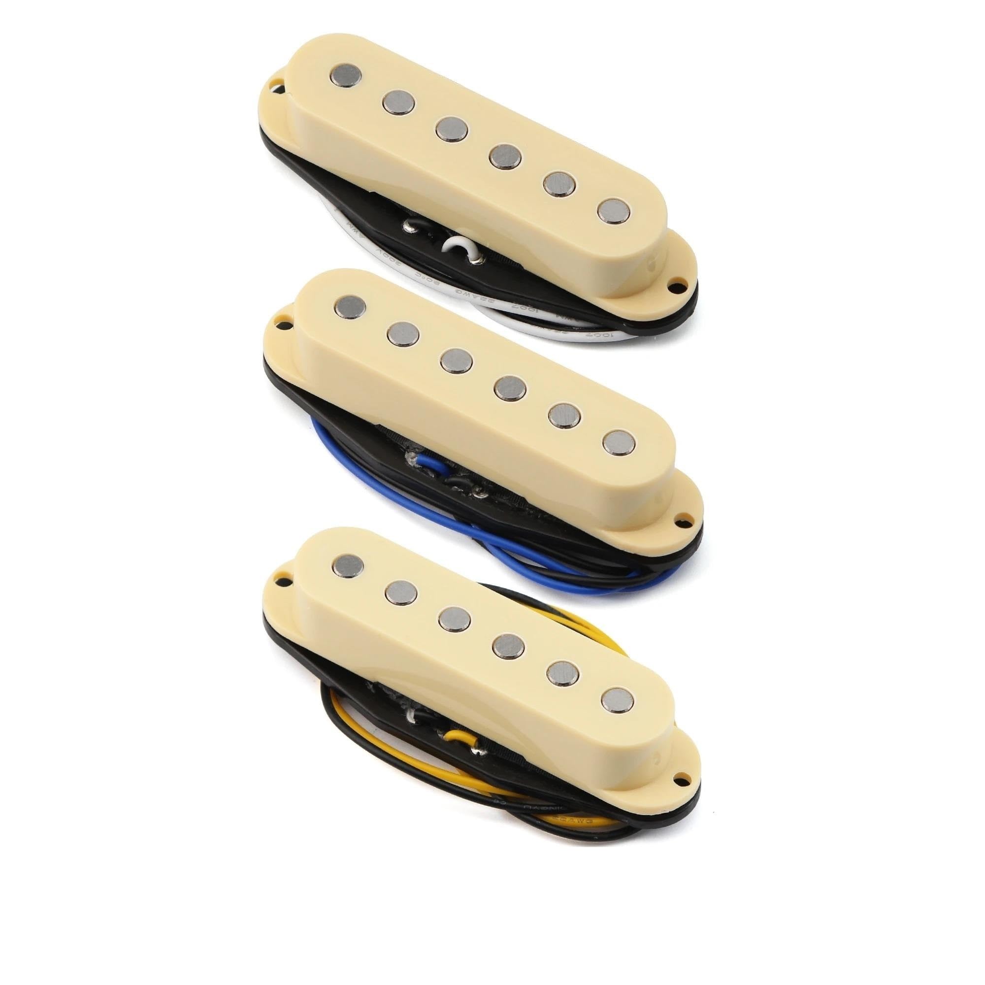 Pastilla De Guitarra Eléctrica Profesional Juego De Pastillas De Bobina Simple Para Guitarra Alnico 5 | Piezas de guitarra eléctrica SSS de postes planos