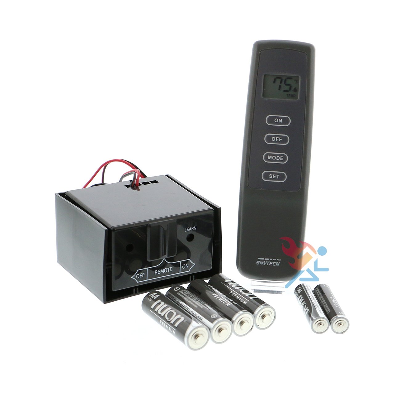 - Skytech CON-TH Fireplace Remote Control System with Thermostat for Latching Solenoid Gas Valves