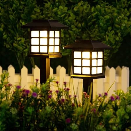 Luxula Pathway Solar led Waterproof Garden Lights Landscape Decoration Warm Yellow Solar Light Set (48 X 13.5 cm, 2 PCS)