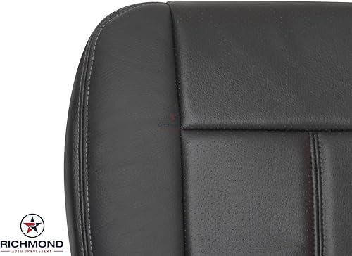 Miniatura 5 de Richmond Auto Upholstery - (Compatible con Ford F-250 F-350 Lariat 2011, 2012, 2013, 2014, 2015, 2016, funda de asiento de piel, color negro