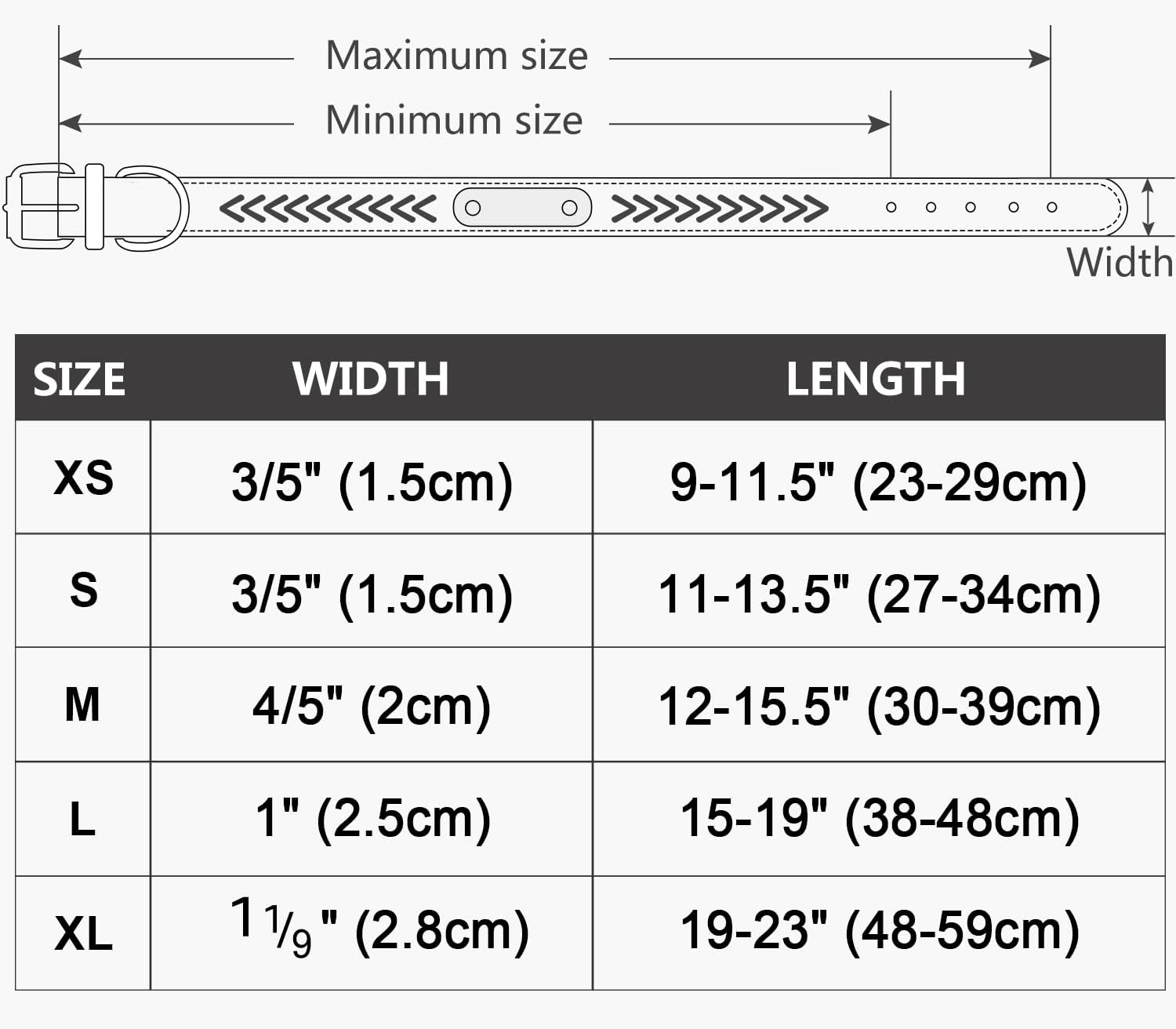 TagME Personalized Dog Collars for Medium Dogs,Custom Dog Collar with Nameplate,Braided Leather Dog ID Collars,Hot Pink M,1 Pack