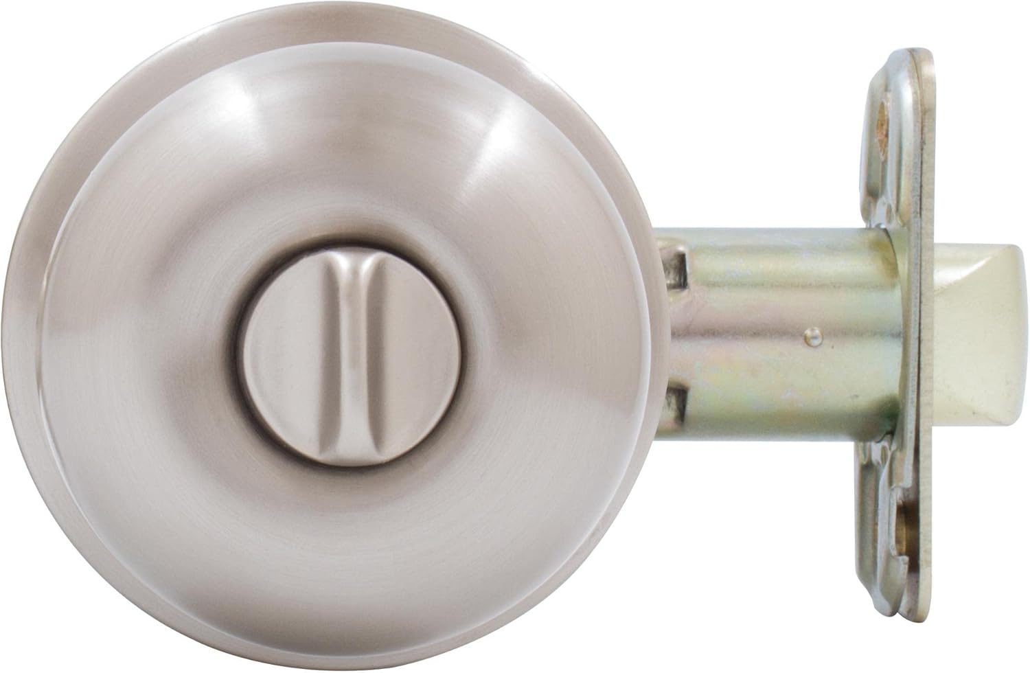Stone Harbor Hardware Highland Door Knob, Privacy (Bed/Bath) Latch, Satin Nickel