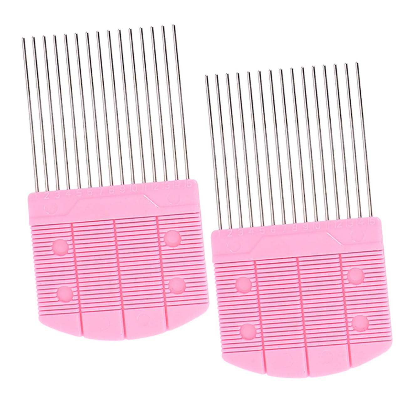 Gogogmee 2Pcs Paper Quilling Comb Tool Durable Teeth Portable Design for Crafting for DIY Paper Quilling Projects and Creative Weaving Patterns