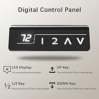 Vista 5 de Furmax Escritorio de Pie de Altura Ajustable Eléctrico Grande de 55 x 24 Pulgadas Escritorio de Sentarse y Pararse Escritorio de Computadora