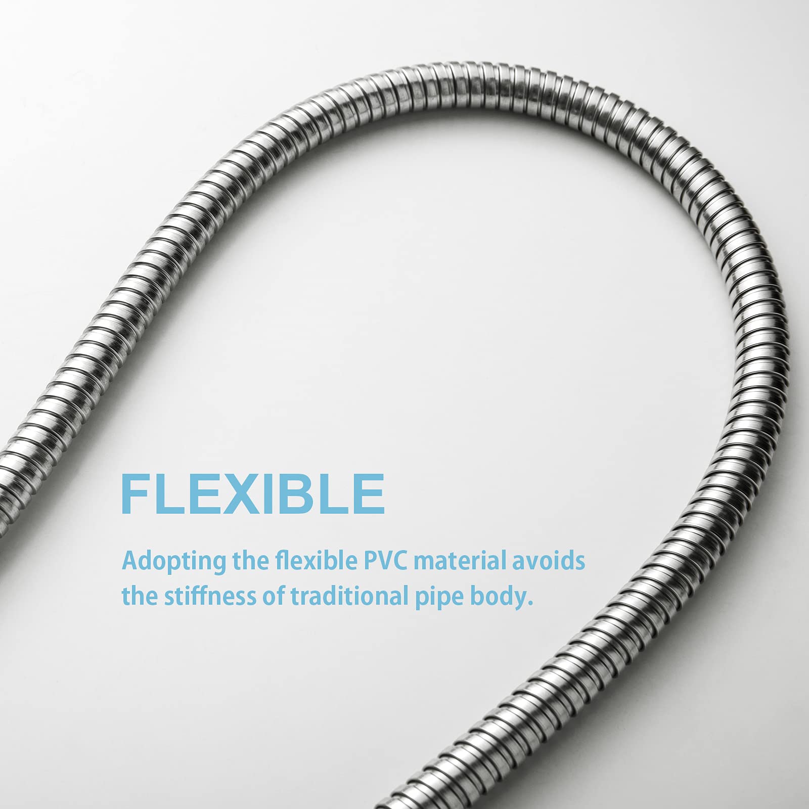 Stainless Steel Shower Hose - Kink-Free & Durable -5 Stainless Steel Shower Hose - Kink-Free & Durable -5