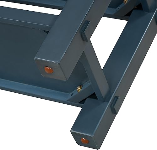 Miniatura 35 de Mesa consola rústica, mesa de sofá de 50 pulgadas de largo con 3 cajones y estante de almacenamiento abierto de 2 niveles, para sala de estar,