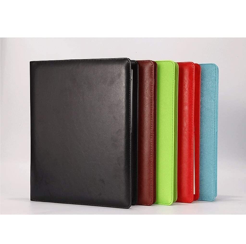 Teczki, PU Leather Schowek A4 Folder Plików Z Kalkulatorem Wielofunkcyjne Materiały Biurowe Organizator Manager Folder Podkładek Na Dokumenty Koperty, Duża Pojemność(D)
