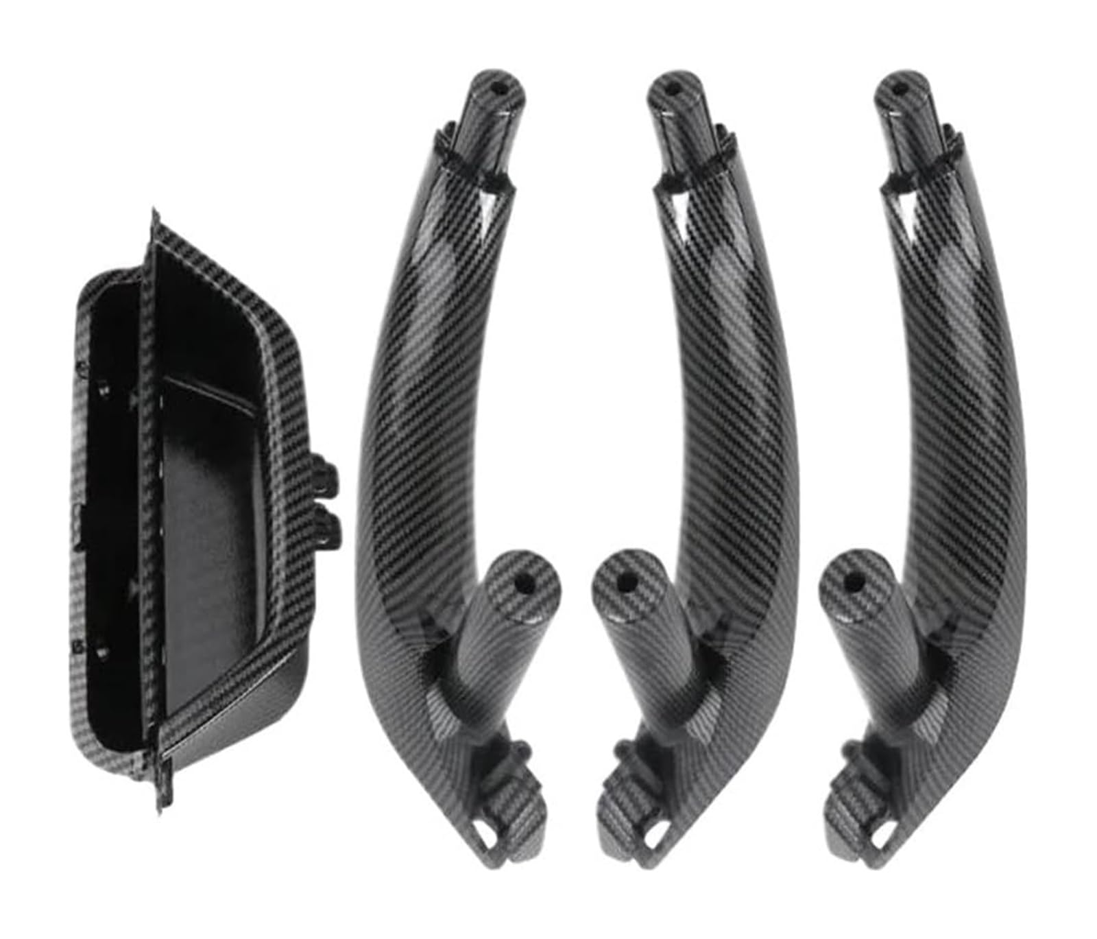 Fangziqf Carbon Inner Door Pull Handles For X3 For X4 F25 F26 51419209216 Left Right Car Interior Door Handle Inner Panel Pull Trim Cover(,Lhd)