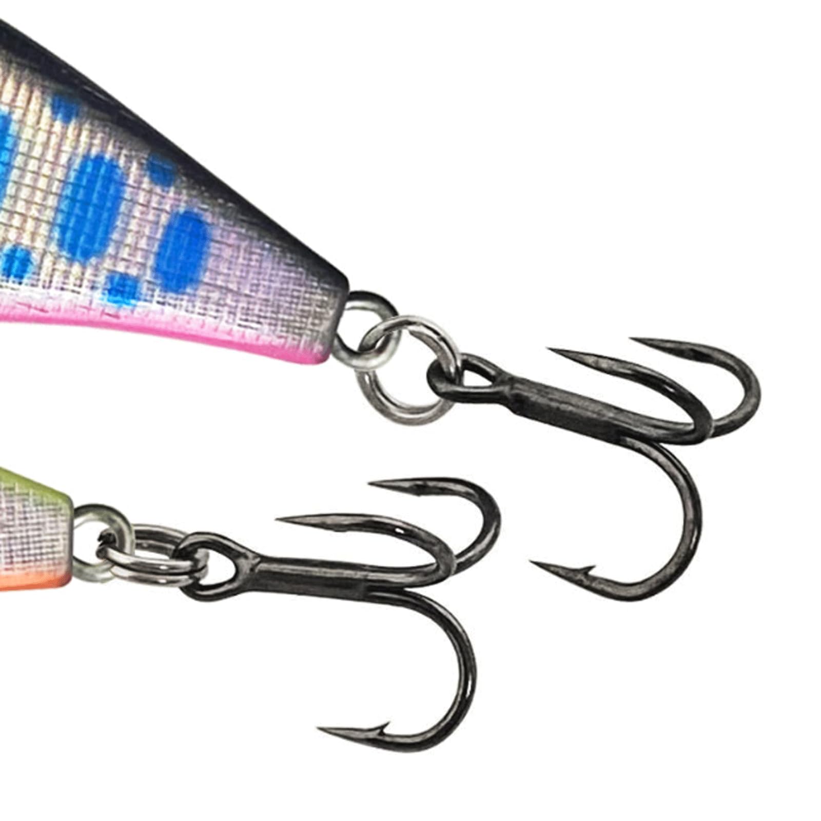 Leurres de pêche, 3 pièces, leurres coulants de type minnow, 4 g, 50 mm, leurres durs artificiels, longueur 1,5-2,5 m, crankbaits, wobblers, pour la pêche à la truite, à la perche et au bar.