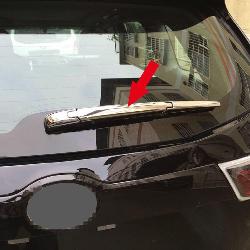 Car Accessories Fit for Toyota Highlander ABS 2015 2016 2017 2018 2019 Rear Back Window Wiper Cover Trim (Chrome) 3PCS