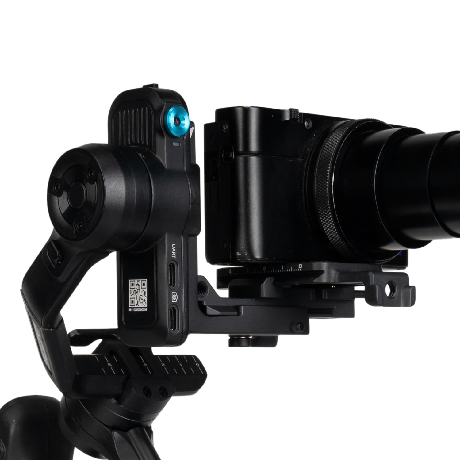 FeiyuTech SCORP Mini 3 [Kit] Gimbal Stabilizer for Mirrorless Cameras&Smartphone, 4.41lbs Payload, Built-in AI Tracking, Quick Vertical Shooting, for Sony/Canon/Nikon/Fujifilm/DJI Action/Gopro/iPhone