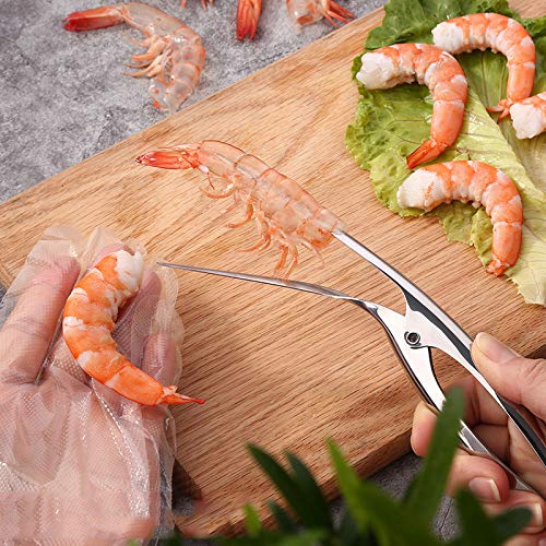 Shrimp Deveiner Tool, Shrimp Cleaner Knife Prawn & Seafood Peeler - Premium Ergonomic Handle Peeler Kitchen Tools (Stainless Steel) #TOP3
