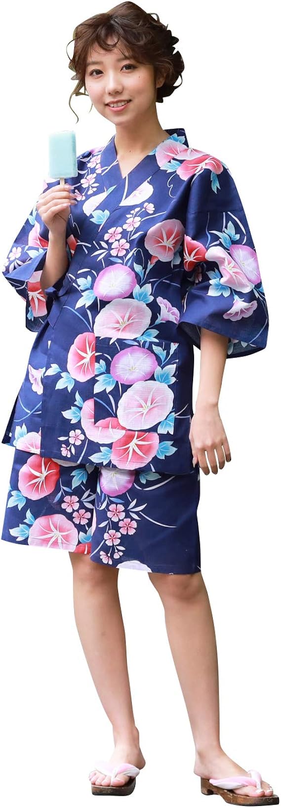 Amazon 甚平 レディース 紺地にパステル朝顔と撫子 M L 変わり織り女物甚平上下2点セット 甚平 通販 Amazon 甚平 レディース 紺地にパステル朝顔と撫子 M L 変わり織り女物甚平上下2点セット 甚平 通販