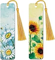 Vista 17 de WIRESTER Juego de 2 marcapáginas de metal con borla dorada clara para estudiantes, lectores, profesores, amantes de los libros, posturas divertidas