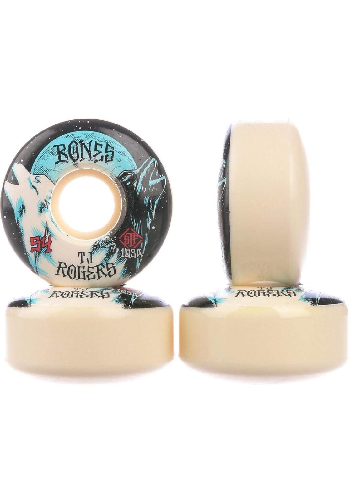 Roue de Skateboard STF, 54mm, Rogers Howl, Jeu de 4