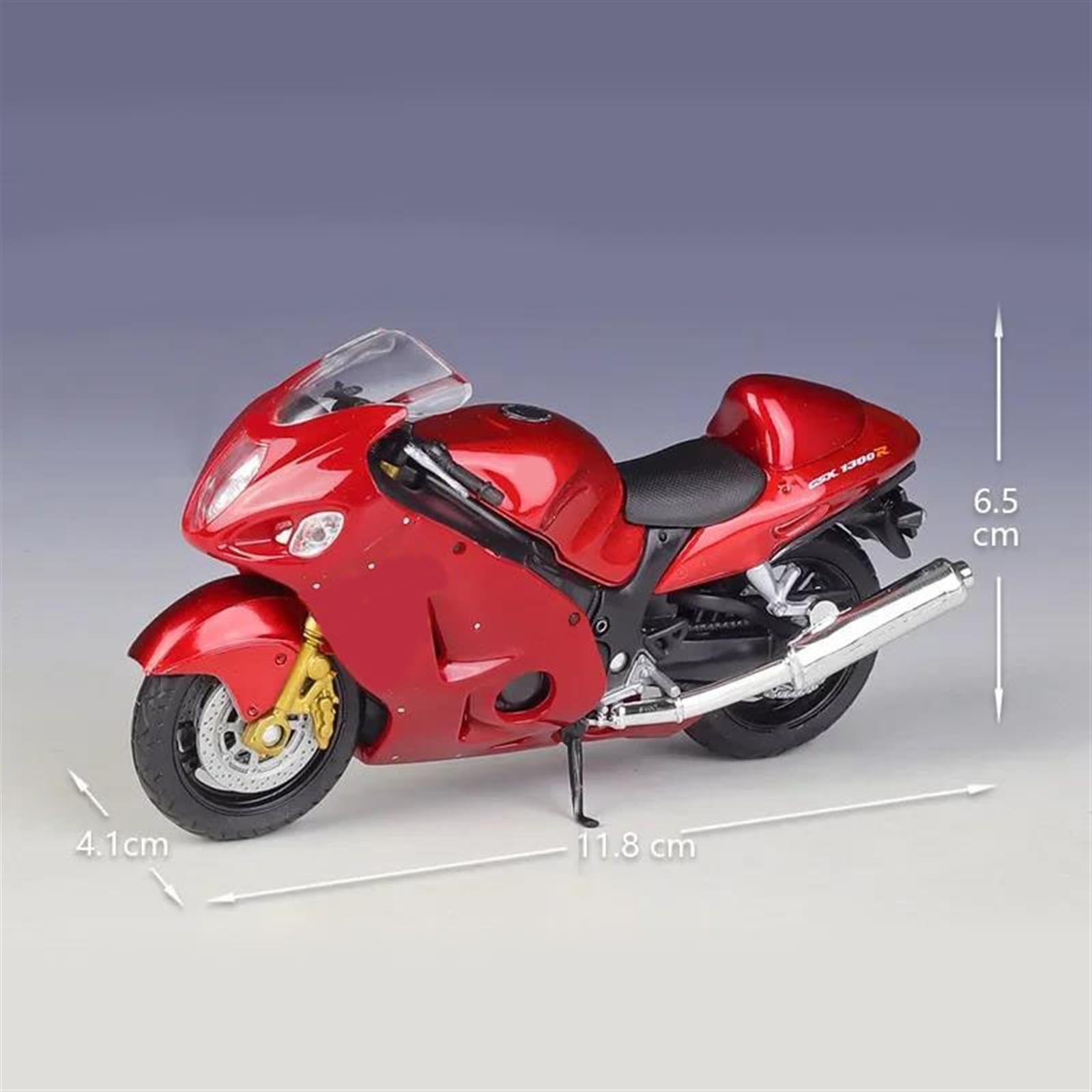 MAKUTU Modello di Moto in Scala per Suzuki Hayabusa GSX-1300R 1:18 Modello di Moto Die Cast Veicoli da Collezione Hobby Giocattoli Regalo di Compleanno