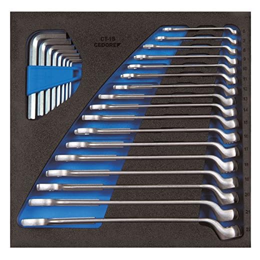 GEDORE 1500 CT2-1 B Ring-Maulschlüssel-Satz in Check-Tool-Modul