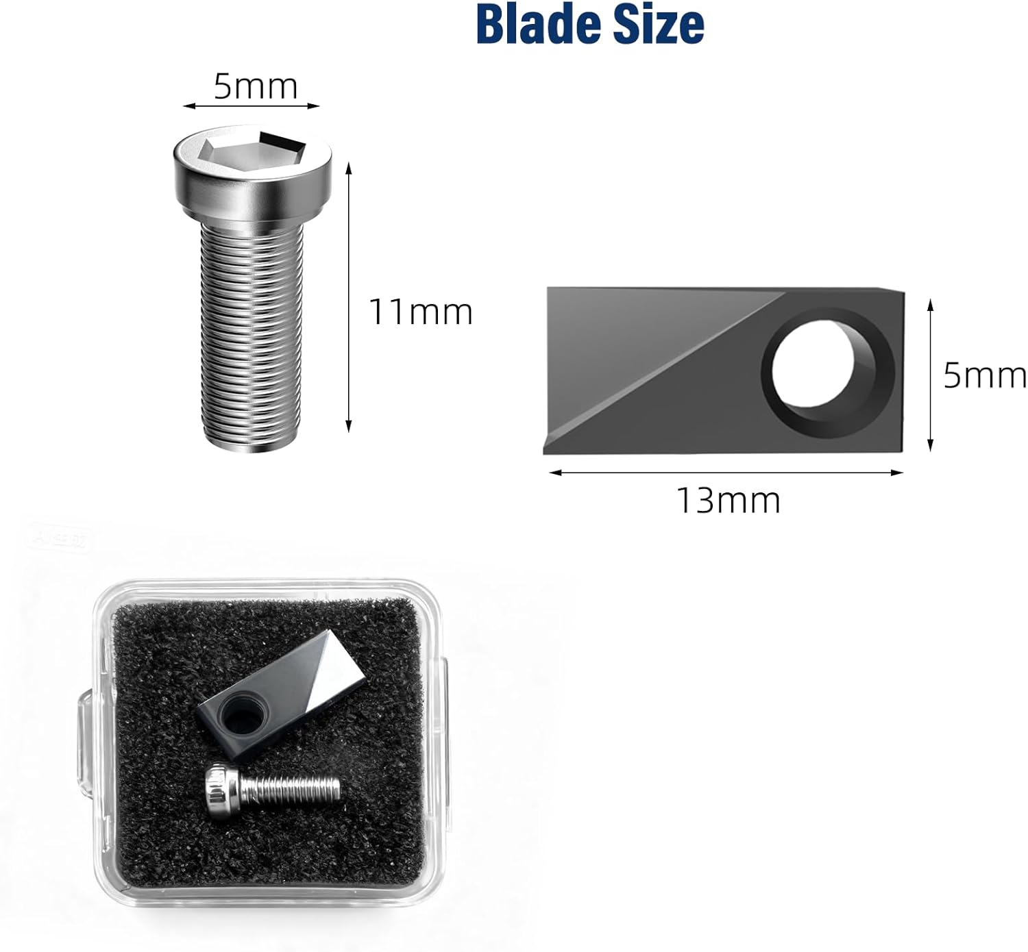 BURMONG Wire Stripper Replacement Blades, Precision Wire Stripping Tool Cutter Knife Blades, Durable Steel Blades for Cable Cutting & Electrician Tools, Compatible with Most Wire Strippers