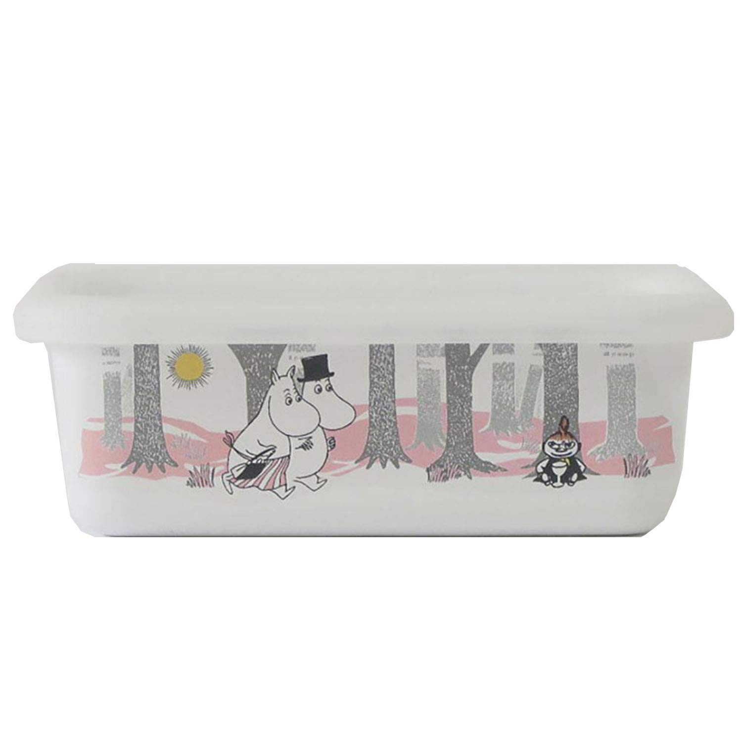 Amazon｜富士ホーロー 保存容器 琺瑯 浅型 レクタングル S ムーミン