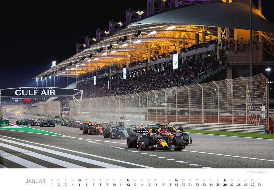 Faszination Formel 1 Kalender 2025: Wandkalender F1 Rennssport FIA Grand Prix Automobilsport
