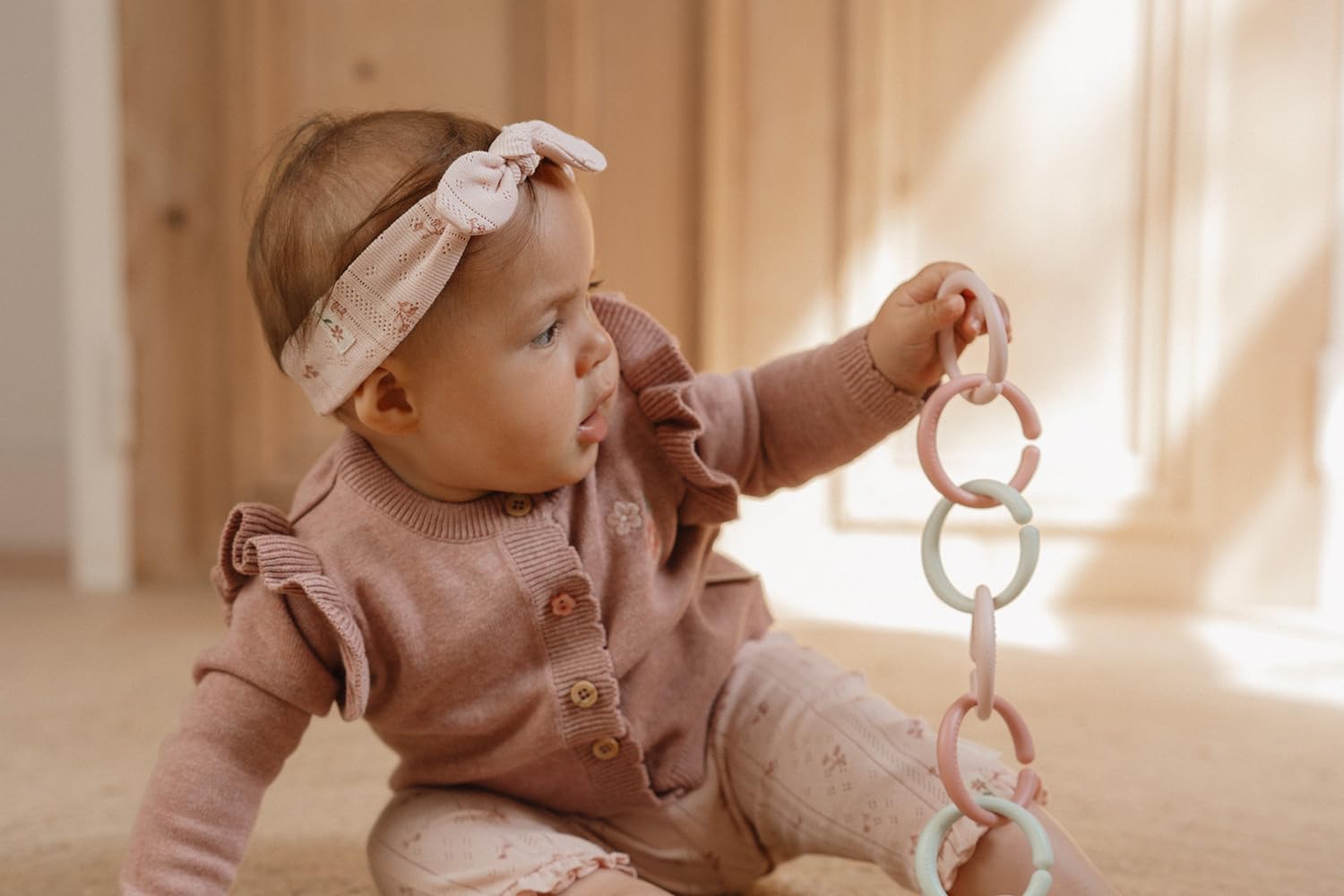 Little Dutch 4963 Juego de anillos de juguete (12 anillos), color rosa