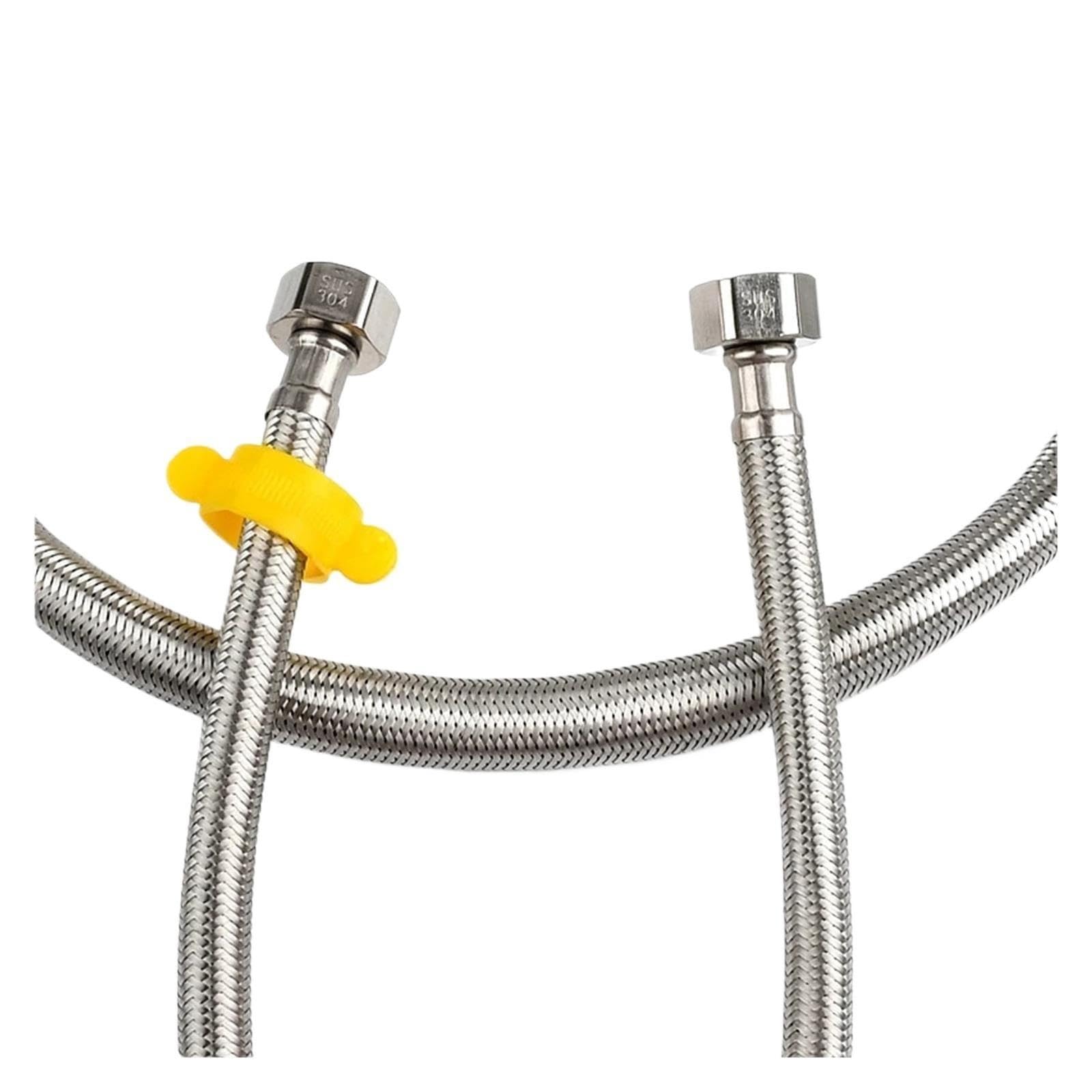 1/2" 3/4" Tuyau tressé inox 304 eau chaude/froide WC