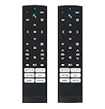 2 Packs ERF3A90 Replace IR Remote fit for Hisense Quantum 4K ULED Android TV 75U9DG 55U8G 65U8G 55A76K 55U7G 65U7G 75U7G 55U78G 65U78G 75U78G 75A76K (No Voice Function)