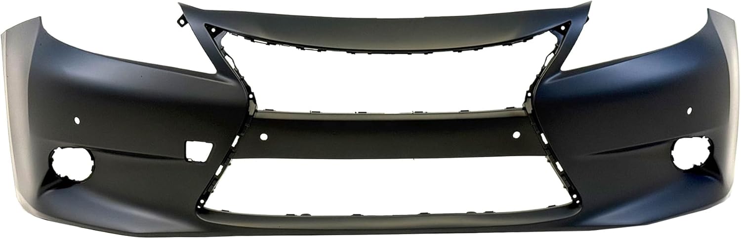 FitParts Compatible With Front Bumper Cover 2013 2014 2015 Lexus ES300h ES350. New, Primed. With Fog Light Holes. With Parking Aid Sensor Holes. 521193T912 LX1000242