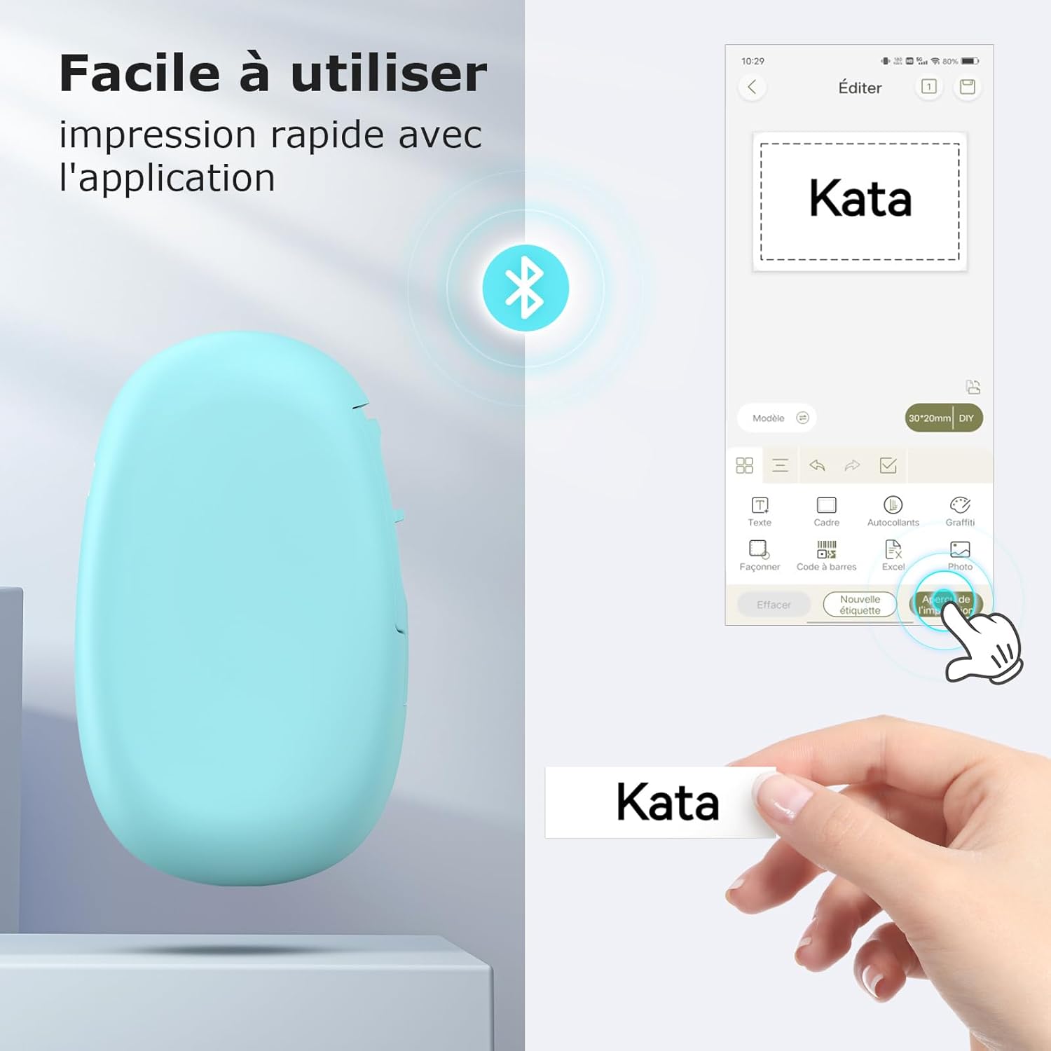 Image comparing a single continuous label roll from SUPVAN (15mm x 6m) with multiple fixed-size label rolls from other brands, illustrating the flexibility of SUPVAN's continuous label design.