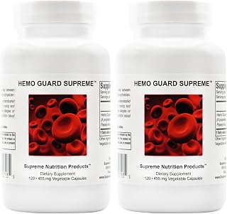 Supreme Nutrition Hemo Guard Supreme, 120 Pure Herbal Combination Vegetarian Capsules (Pak of 2)