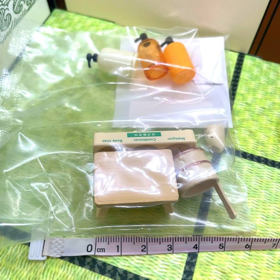 リーメント ぷちサンプル ミニチュア ケースと背景付●洗面所 風呂 バス トイレ リーメント ぷちサンプル ミニチュア ケースと背景付○洗面所