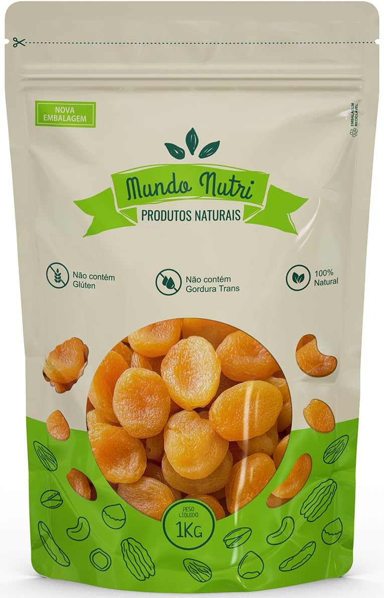 Damasco Seco Turco Mundo Nutri 1kg Damasco Seco Turco Mundo Nutri 1kg