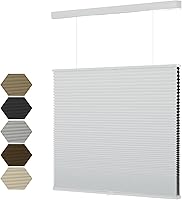 Vista 21 de MYshade Persianas celulares opacas sin cordones de 1.5 pulgadas de alto, plisadas, para ventanas, hogar, dormitorio, oficina, control de luz