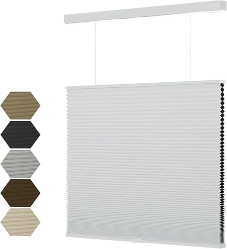 Persianas celulares MYshade personalizadas, persianas opacas para ventanas, de arriba hacia abajo hacia arriba (TDBU), persianas celulares para