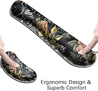 Vista 33 de MIBITRI Juego de alfombrillas para mouse y teclado, alfombrilla de mouse extendida para juegos + soporte ergonómico para reposamuñecas para teclado