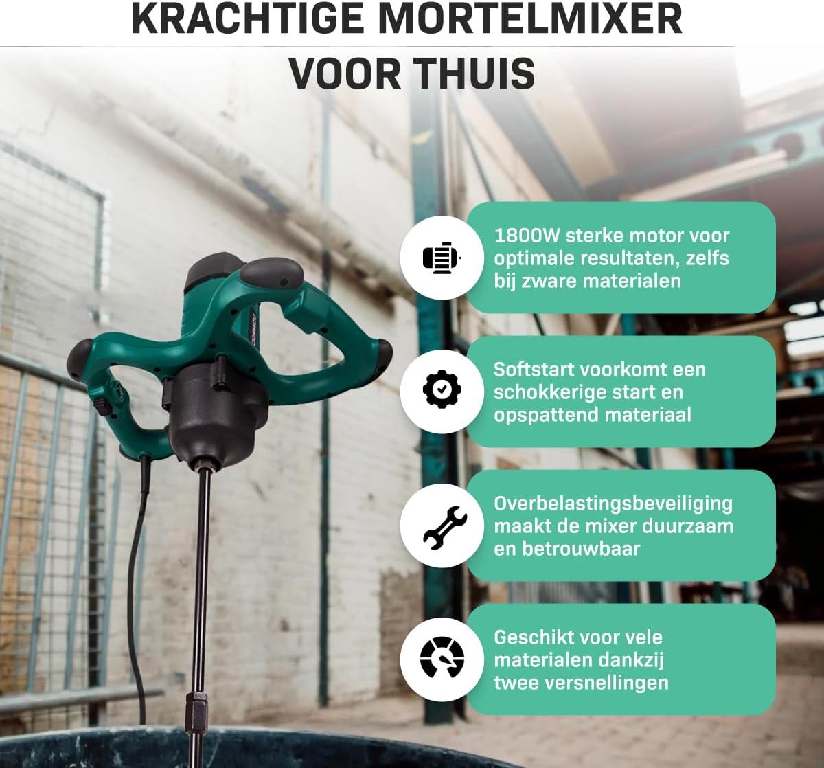 Diagram showing key features of the VONROC mixer