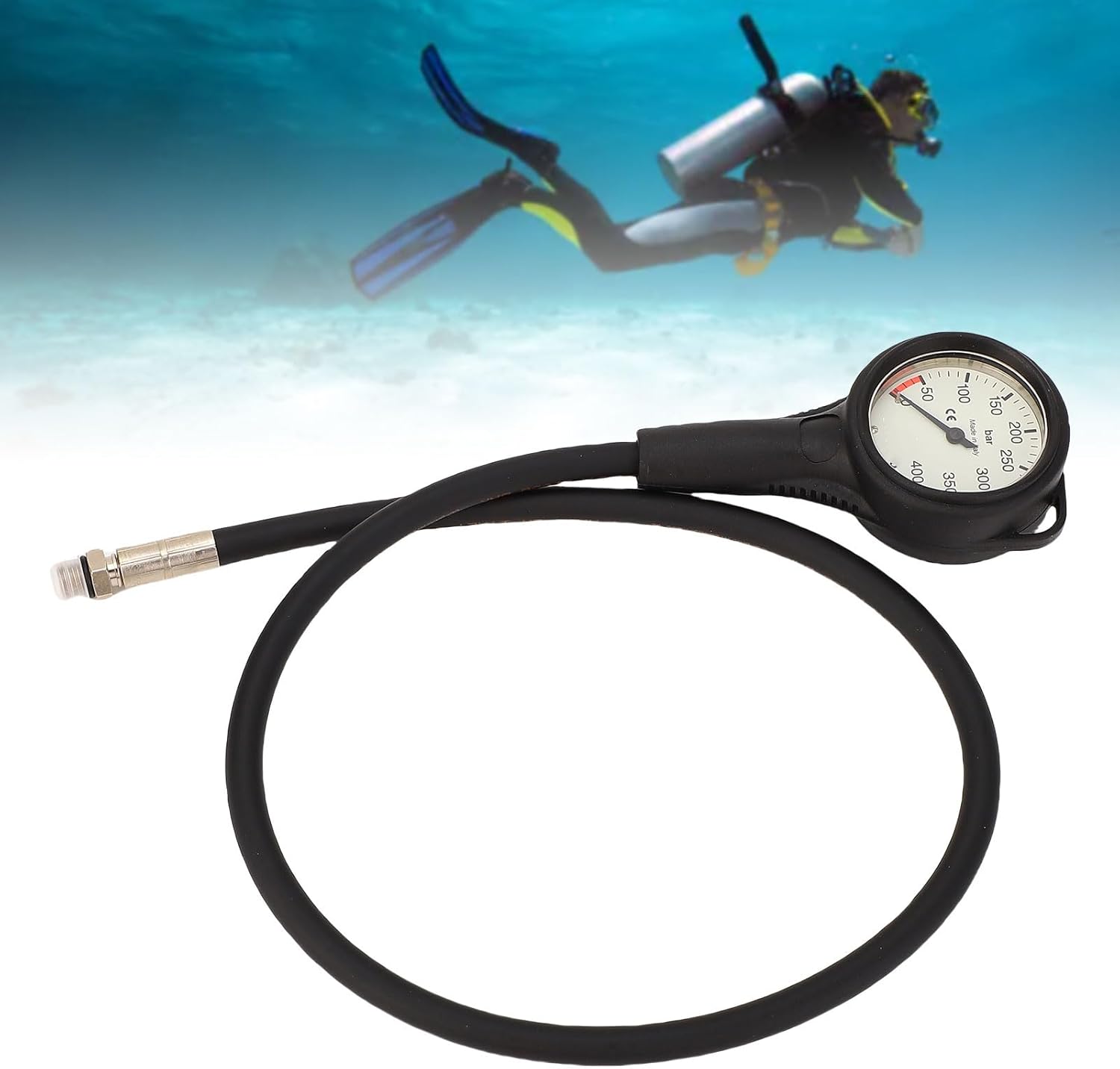 Lightweight Diving Pressure,Submersible Pressure,Thermoplastic Rubber Construction,Easy Reading, Diving Pressure,Seawater Proof
