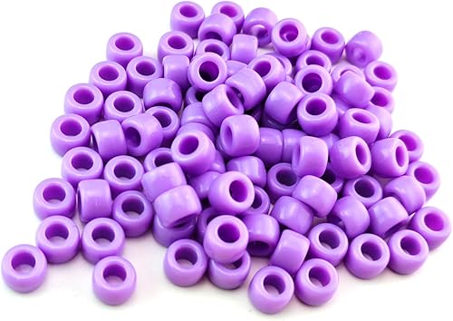 Vista 12 de 0.236 x 0.354 in, cuentas de poni opacas, multicolor, mezcla de plástico, acrílico a granel, 300 unidades (negro)