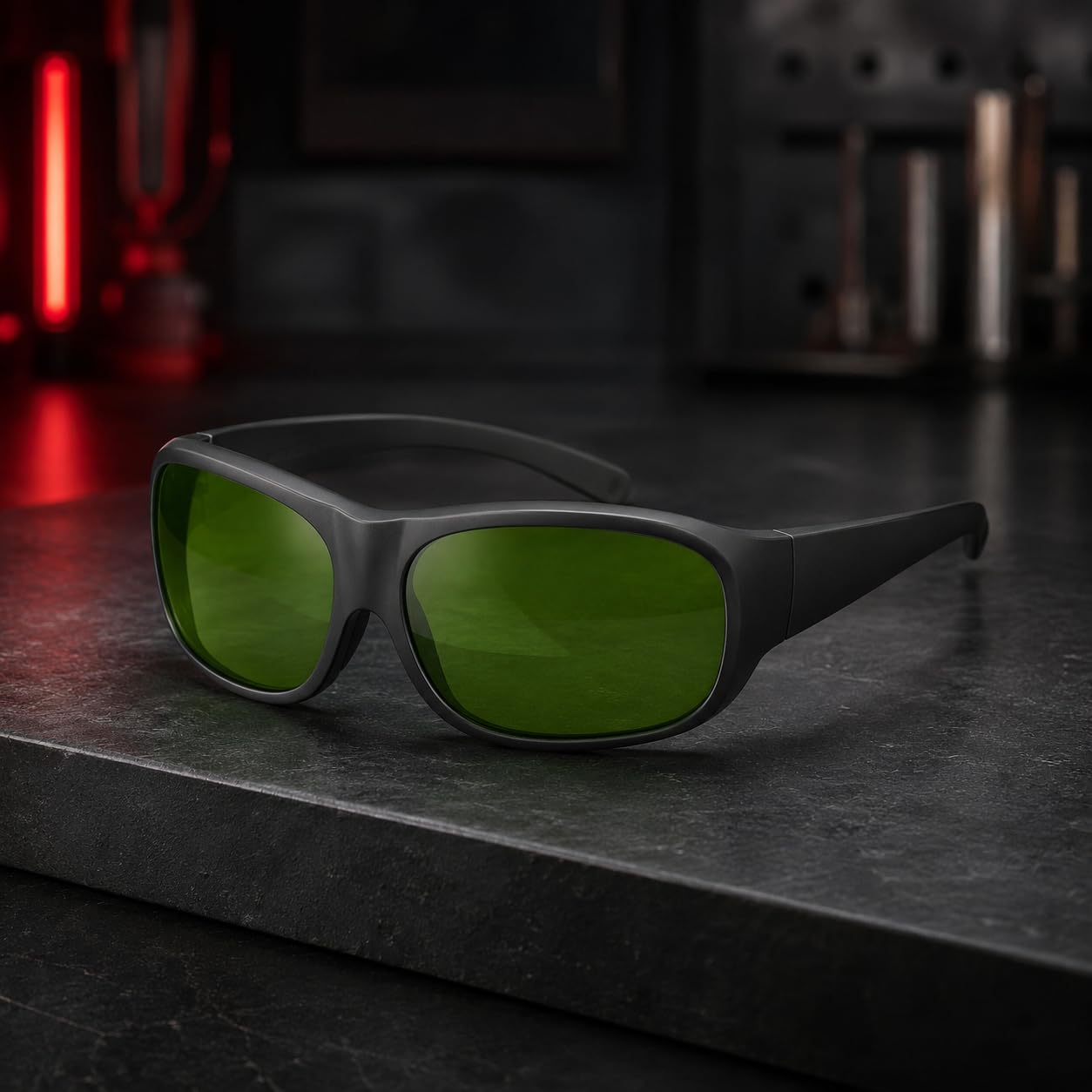 Solter GAFAS LASER L-01 – Gafas de Protección Láser OD8+ DIN4 para Láser de Fibra 900-1100nm – Certificación EN 207:2017 – Alta Seguridad y Confort Ergonómico