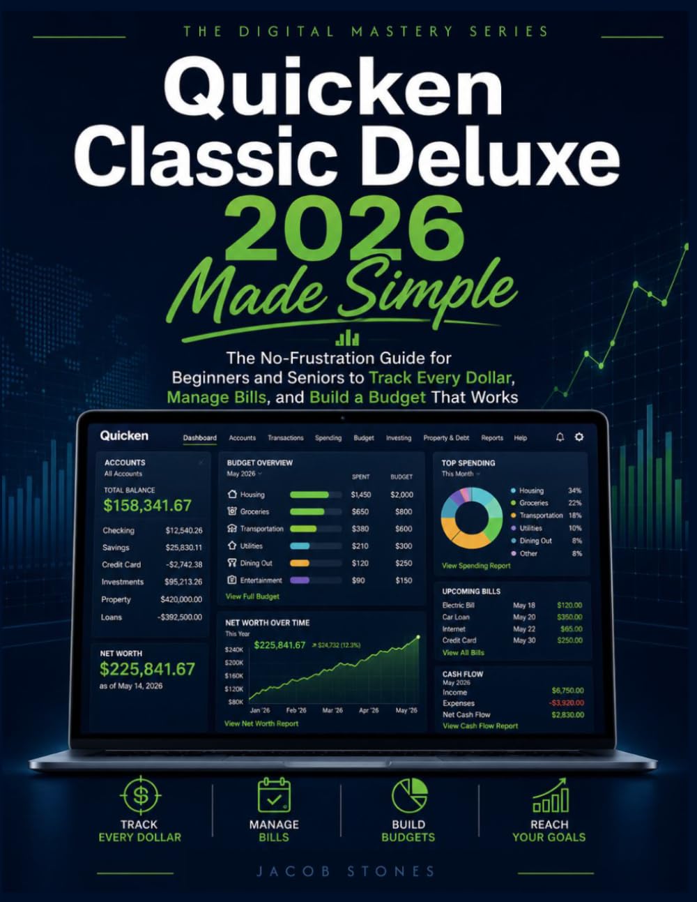 Quicken Classic Deluxe 2026 Made Simple: The No-Frustration Guide for Beginners and Seniors to Track Every Dollar, Manage Bills, and Build a Budget That Works